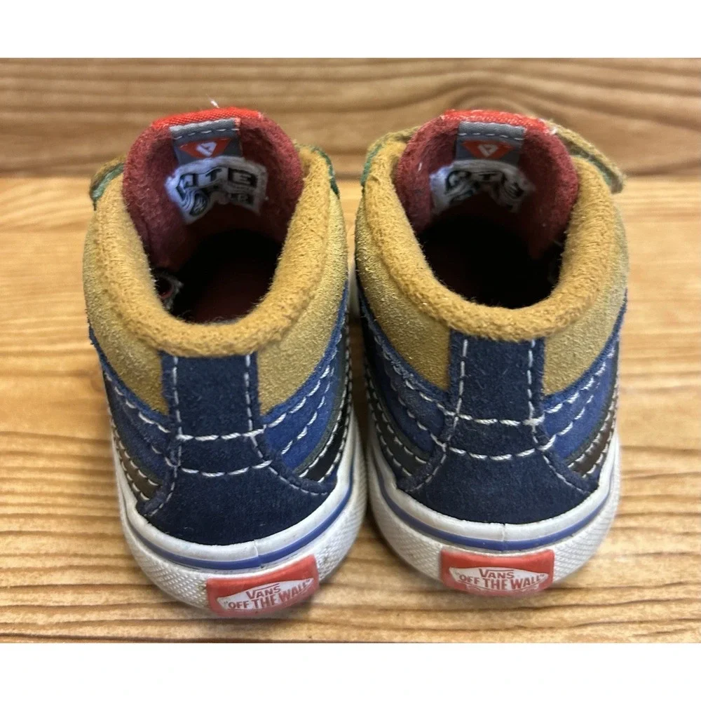 VANS Sk8 Mid Reissue V‎ MTE-1 Baby Boots Sneakers Brown Multi Color Size 4